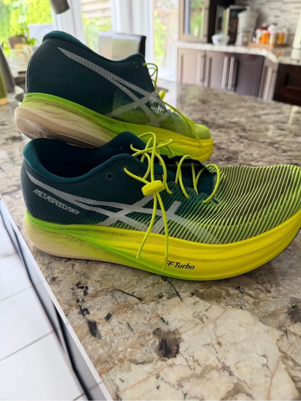 ASICS Metaspeed Sky Men's Running Shoes - Teal/Neon Yellow